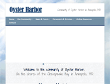 Tablet Screenshot of oysterharbor.org